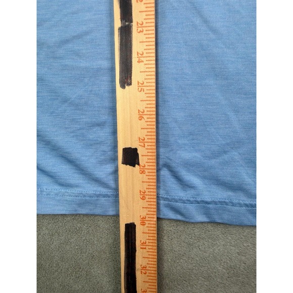 Under Armour Polo Shirt Mens Sz Large Blue Performance Stretch - Picture 8 of 11